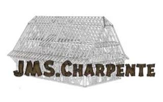 Logo représentant une charpente avec une inscription JMS charpente